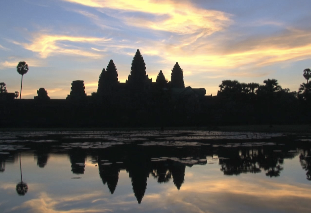 Sunrise time lapse from Angkor Wat